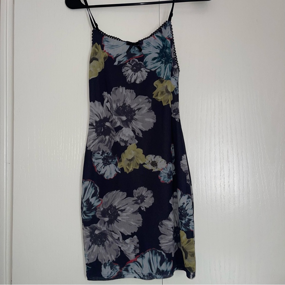 Hawaiian floral mini dress